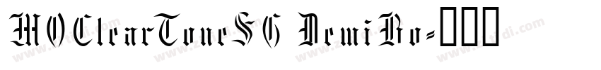 MOClearToneSG DemiBo字体转换